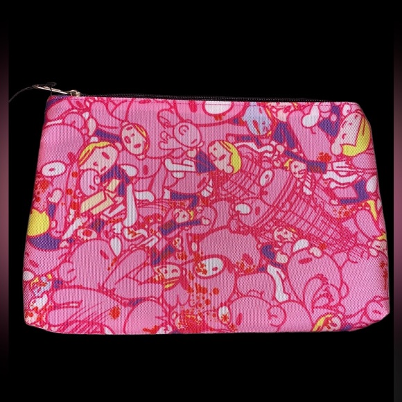 New 💕Kawaii💕 Gloomy The Naughty Grizzly BIG Make Up or Accessories Bag 10x7in - Picture 2 of 6